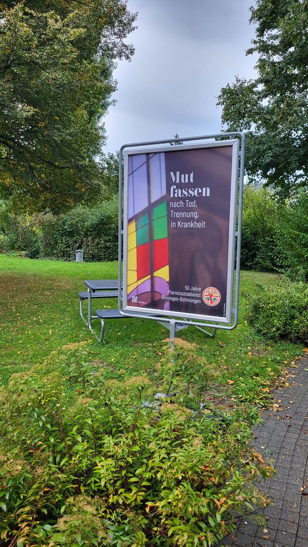 Plakate 50 Jahr Jubiläum Pfarreisozialdienst